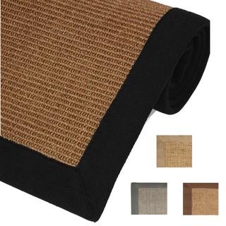 faux sisal collection - Black - Natural - 2'6" x 14'