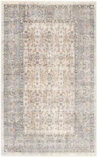 Safavieh Illusion Cream/ Blue Viscose Area Rug (4' x 6')