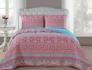 Bungalow Rose Drumack 3 Piece Reversible Quilt Set (BGRS8875_27098956) - Full 