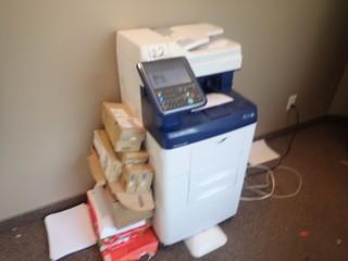 Xerox 6655 Workcentre Photocopier w/ Asst. Ink Cartridges and Paper. 