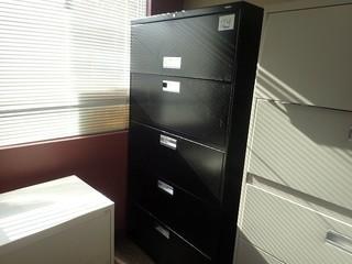 HON Lateral 5-drawer File Cabinet.