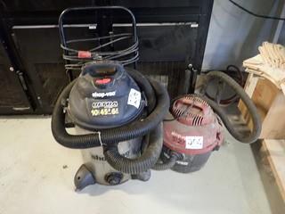 Lot of 3 Shop Vacuums.