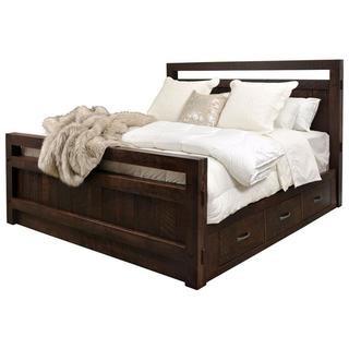 Timber King Bed Frame w/ 22" Foot Board in Goudy Golden Oak. **NEW IN BOX, PHOTO USED IS STOCK PHOTO**