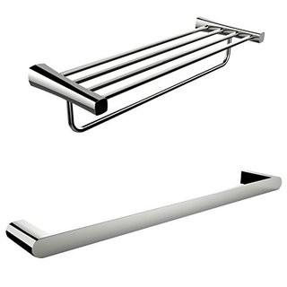 Jade Bath JB-13376 Single Rod and Multi Towel Rack Accessory Set, Chrome
