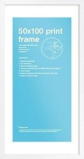 GB eye FMPDQA1WH 50 X 100cm Wooden Poster Frame (White)