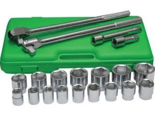 Grip 21 pc 3/4" Drive Metric Jumbo Socket Set.