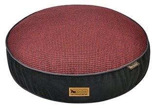 P.L.A.Y. Houndstooth Round Bed Cover, Large, Red/Black