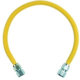 BrassCraft CSSC22-30 ProCoat 3/4" FIP x 3/4" FIP x 30" Stainless Steel 5/8" O.D Gas Connector (136,000 BTU)