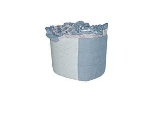 BabyDoll Gingham/Eyelet Patchwork Crib Bumper, Blue