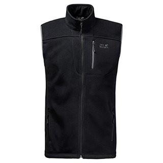 Jack Wolfskin Men's Thunder Bay Vest, Black, XX-Large