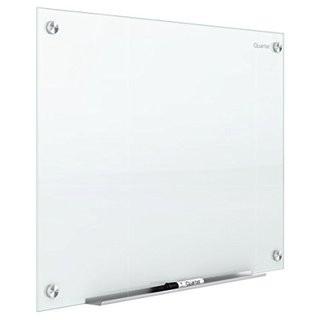 Quartet 8' x 4' white frosted glass whiteboard
