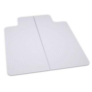 ES Robbins EverLife Lipped Foldable Chair Mat for Flat to Low Pile Carpet, 36 by 48-Inch, Clear