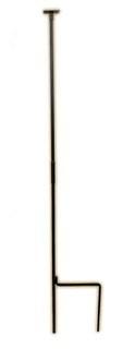 The Hookery BFC70 Bluebird House Feeder Pole with Plate, Black