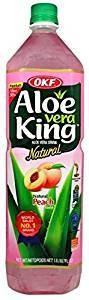 Lot of (10) OKF OS00215 Aloe Drink Peach 1.5L each