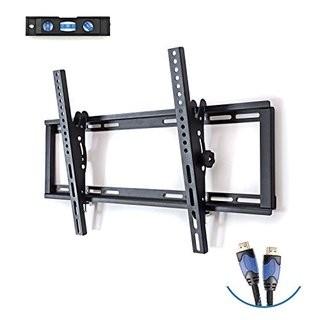 Basics Hardware TV Wall Mount Bracket with Motion Swivel Articulating, Fits Most 26-55-Inch TVs. Includes: 6' HDMI Cable and 3-Axis Bubble (26-55-I