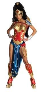 Rubies Costume Secret Wishes Women's DC Comics Ame-Comi Heroine Series Wonder Woman, Red/White/Blue, Medium