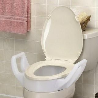 Maddak Elevated Raised Toilet Seat with Arms Standard (MDD1009)