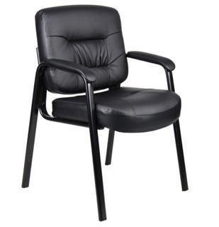 Boss Executive Mid Back Leatherplus Guest Chair B7509