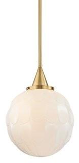Corrigan Studio Lewis 1-Light Globe Mini Pendant (CSTD3026_19307162_19307167), Aged Brass 
