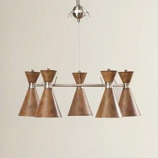 Langley Street Ibsen 5-Light Shaded Chandelier - Brushed Nickel (LGLY2678_17264958)