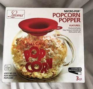 EPOCA 3-QUART MICROWAVE GLASS POPCORN POPPER                                                        