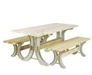 August Grove Pyramidale Picnic 3 Piece Table Kit (AGGR2540) - Kit ONLY - No Wood