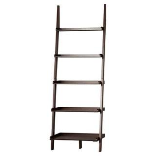 Three Posts Gilliard Ladder 72 Leaning Bookcase (TRPT2484_23540672) - White 