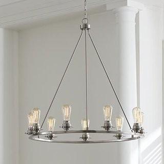 Williston Forge Miesha 9-Light Candle-Style Chandelier - Graphite (WLFR4824_24418619)