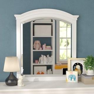 Harriet Bee Javin Traditional Arched Dresser Mirror (HBEE5538_23240204) - White 