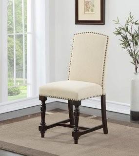 Darby Home Co Alesia Upholstered Dining Chair - Set of 2 (DRBH1688) - Cream