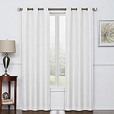 CAMRYN 84-INCH ROOM DARKENING GROMMET TOP WINDOW CURTAIN PANEL PAIR IN WHITE                        