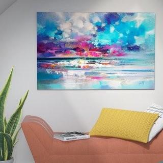 East Urban Home 'Atlantic Magenta' Print on Canvas (URBH9041_21468476) - 40"