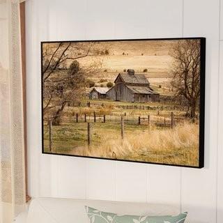 August Grove Roadside Barn Framed Photographic Print on Gallery Wrapped Canvas (ATGR5356_18414958)