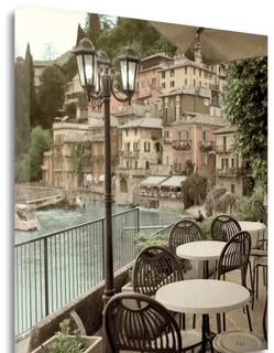 Printfinders Caffe Porto Italy by Alan Blaustein Photographic Print on Wrapped Canvas (VIM2890_12439898)