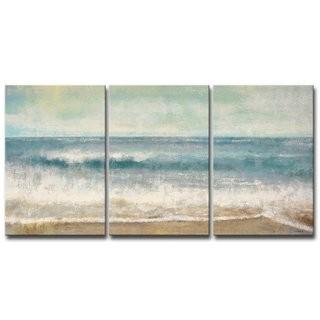 Highland Dunes 'Beach Memories' 3 Piece Painting Print on Wrapped Canvas Set (HIDN4849)