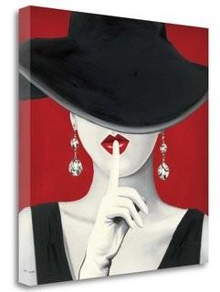 Tangletown Fine Art 'Haute Chapeau Rouge I' Print on Wrapped Canvas (TGFA1631_22744329)