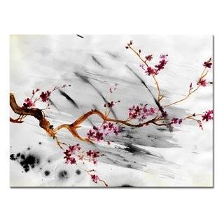 Bloomsbury Market 'Painted Petals XII' Painting Print on Wrapped Canvas (BLMS6898_28141607)