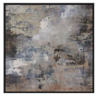 PTM Images 'Ice Flow I' Framed Graphic Art on Canvas (XPM4570)