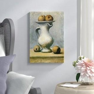 Lark Manor 'Still Life with A Pitcher And Apples' by Pablo Picasso Painting Print on Wrapped Canvas (LRKM3920_23978348)