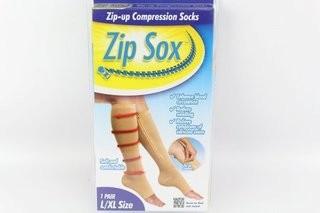 ZIP SOX BEIG LXL              