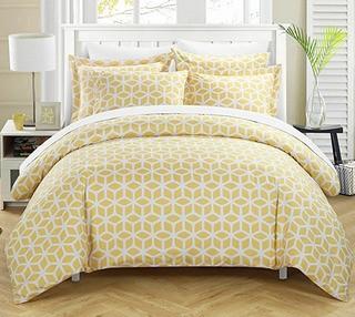 Chic Home Design - 2PC Twin - Duvet cover Set - DS1497 - Yellow -