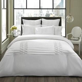 Darby Home Co Triple Diamond Duvet Set (DBHC8423_17060698_17060703) - White - Twin