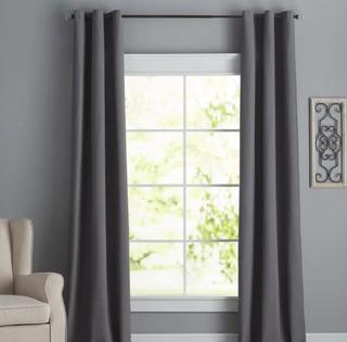 Charlton Home Bexley Grommet Thermal Single Curtain Panel (CHLH16861520501415205021) - 42" x 84" Smoke - 2pcs