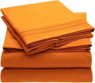 Mellanni Fine Linens 1800 Thread Count 100% Brushed Microfiber Sheet Set (MLAN1000_18565792_18565799) - Full - Light Grey