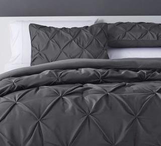 Willa Arlo Interiors Bostic Comforter Set (WRLO6442_22797962_22797963) - Dk Grey - King