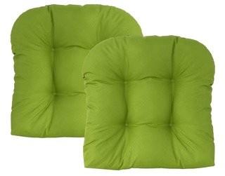 Edie Inc. Sonic Diamond Outdoor Chair Cushion (EDIE1174_17685693) - Leaf Green