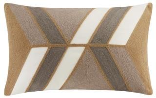 Langley Street Benefield Embroidered Lumbar Pillow (LGLY6477_27418847) - Natural Color