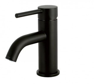 Kingston Brass Fauceture Concord Monoblock Lavatory Single Handle Bathroom Faucet with Drain Assembly (KBBB4528) - Blk