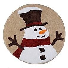 HEARTLAND SNOWMAN THROW RUG                                                                         