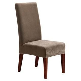 Sure Fit Stretch Pique Short Chair Slipcover (SUR2477_12285367) - 4 pcs - Cream